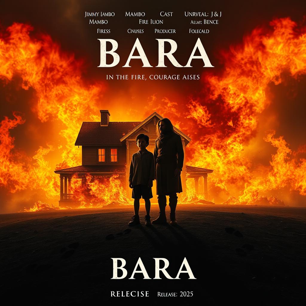 A dramatic movie poster for the film titled 'BARA'