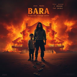 A dramatic movie poster for the film titled 'BARA'