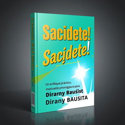 Design a vibrant and energetic book cover for "¡Sacúdete!": Un enfoque práctico y motivador para alcanzar tu mejor versión by Diranny Bautista