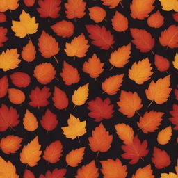 An illustrative representation of the third quarter of a year, showcasing elements related to the season of autumn including leaves transitioning into hues of red, orange and gold.