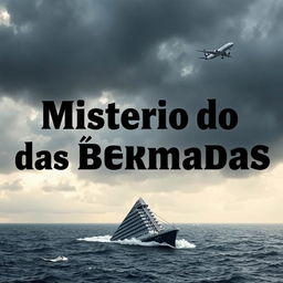 A YouTube thumbnail featuring the text 'Mistério do Triângulo das Bermudas' in bold, eye-catching font positioned prominently