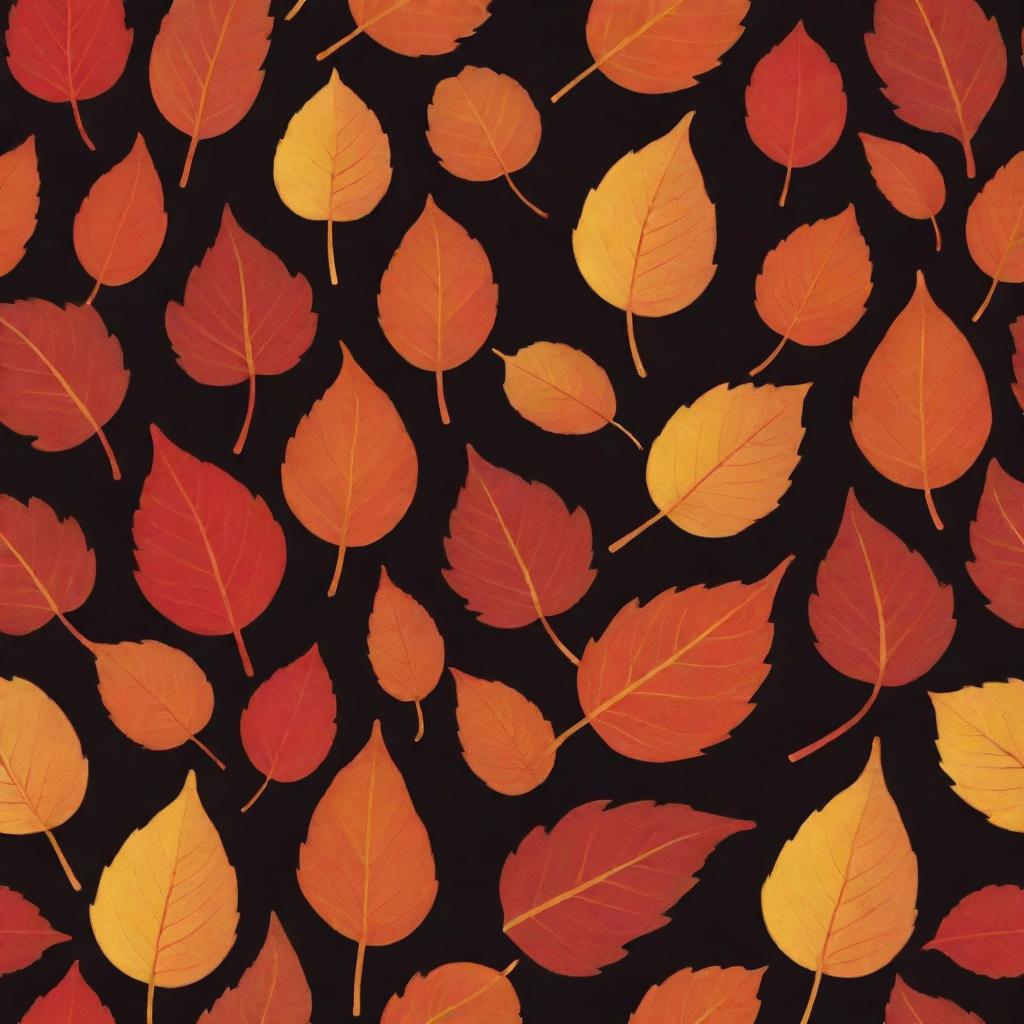 An illustrative representation of the third quarter of a year, showcasing elements related to the season of autumn including leaves transitioning into hues of red, orange and gold.