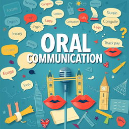 A dynamic cover featuring the title 'ORAL COMMUNICATION' prominently displayed at the top