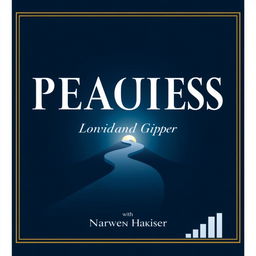 A professional and confident background in dark blue tones featuring a winding path leading to a bright horizon, symbolizing transformation and growth