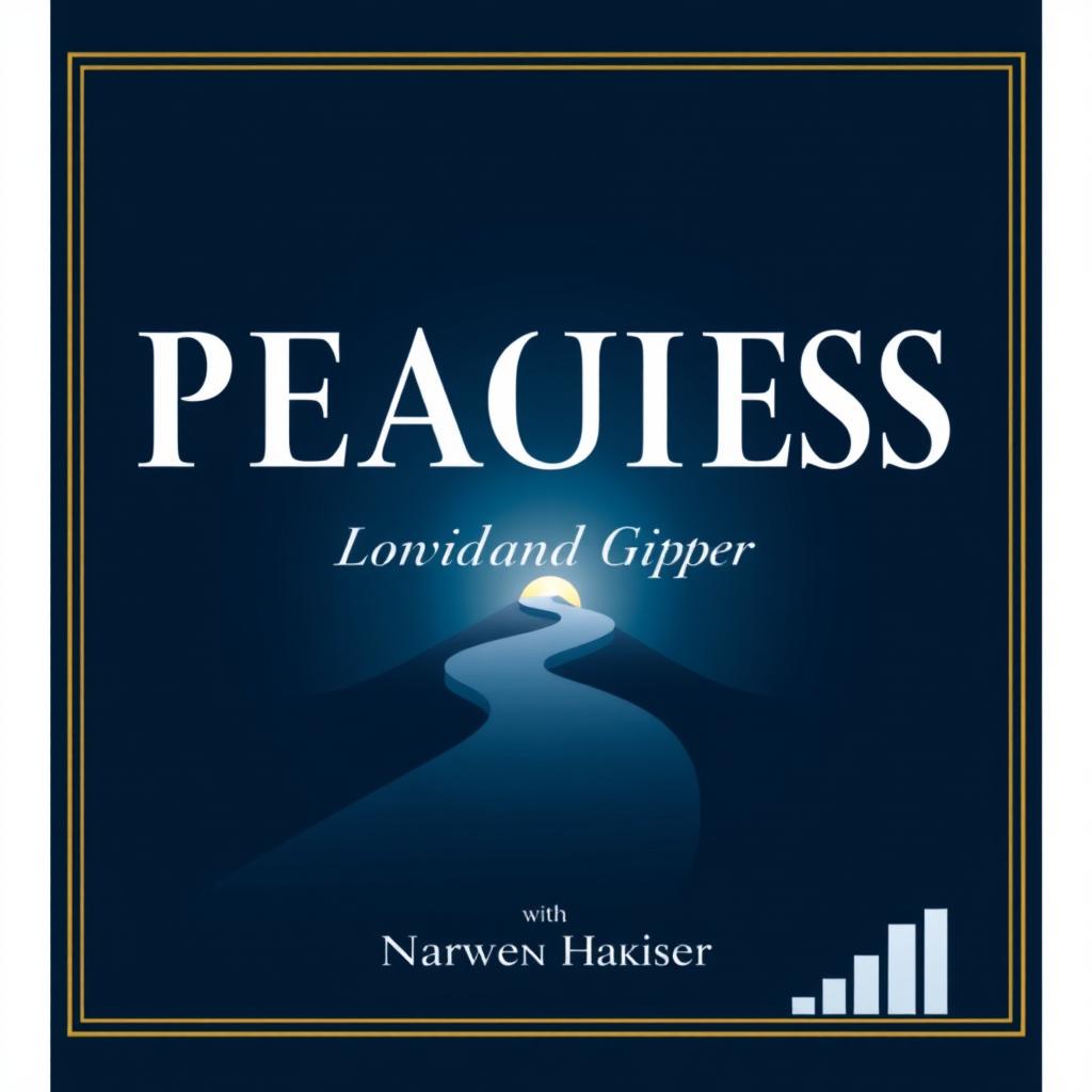 A professional and confident background in dark blue tones featuring a winding path leading to a bright horizon, symbolizing transformation and growth