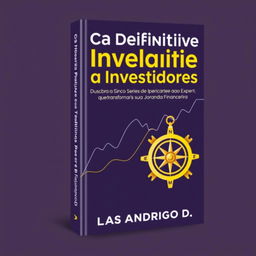 A comprehensive guidebook cover design for "O Guia Definitivo para Investidores: Do Iniciante ao Expert" with the subtitle "Descubra as Cinco Séries de Livros que Transformarão sua Jornada Financeira"