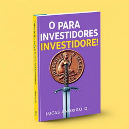 A captivating guidebook cover design for "O Guia Definitivo para Investidores: Do Iniciante ao Expert" with the subtitle "Descubra as Cinco Séries de Livros que Transformarão sua Jornada Financeira"