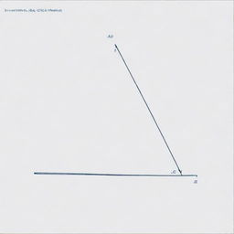 Create a geometric drawing with triangle ABC, where angle ∠BAC is bisected by line AD intersecting side BC at D. Next, extend side AB and draw a line parallel to AC from point B intersecting AD at point E.