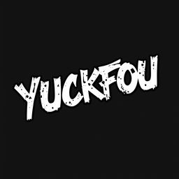 A bold and edgy t-shirt design featuring the stylized text "YUCKFOU" in a graffiti-like font