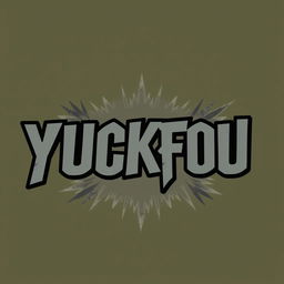 A stylish t-shirt design featuring the bold, eye-catching text 'YUCKFOU' prominently displayed across the chest