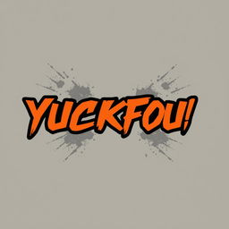 A stylish t-shirt design featuring the bold, eye-catching text 'YUCKFOU' prominently displayed across the chest