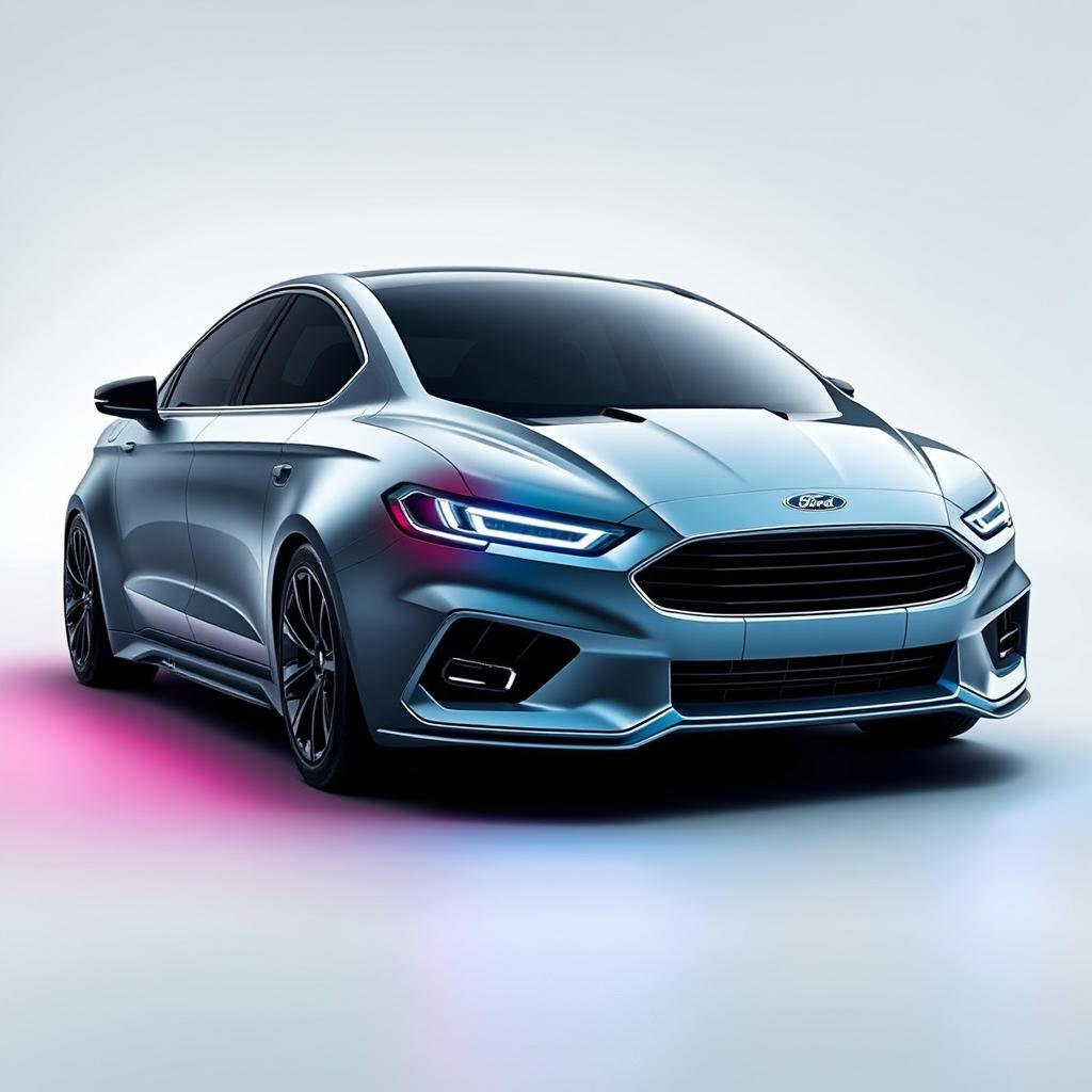 A futuristic 2025 Ford Falcon, taking inspiration from the 2015 Ford Falcon