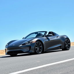 A sleek, futuristic Tesla Roadster 2