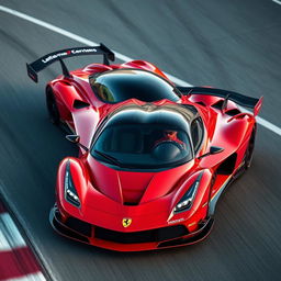 A stunning LaFerrari transformed into an LMH (Le Mans Hypercar) race car, combining luxury and high-performance racing features