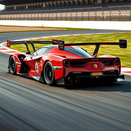 A LaFerrari imagined as a cutting-edge LMDh (Le Mans Daytona hybrid) race car, showcasing a blend of high-end luxury and advanced hybrid racing technology