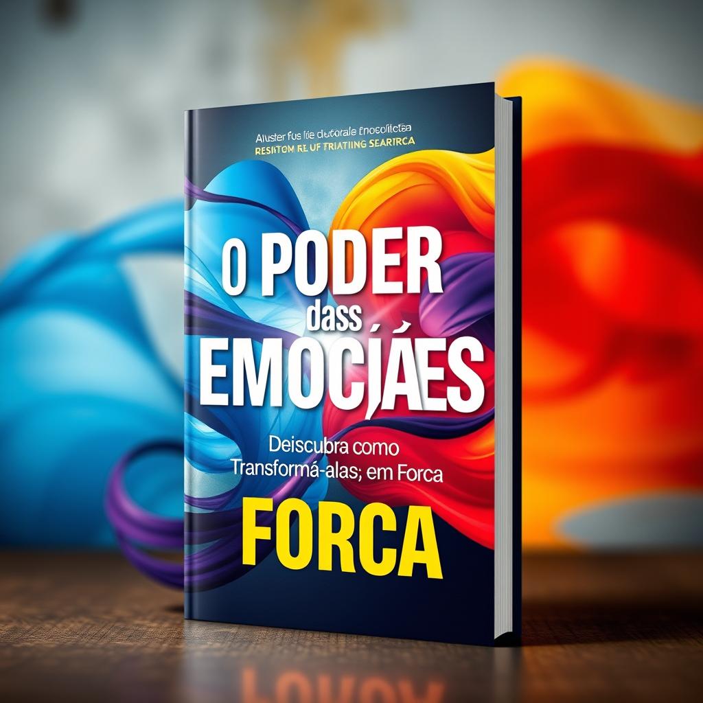 A captivating book cover featuring the title "O Poder das Emoções: Descubra Como Transformá-las em Força"