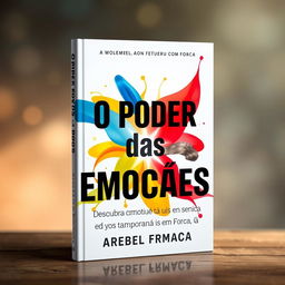 A captivating book cover featuring the title "O Poder das Emoções: Descubra Como Transformá-las em Força"