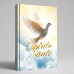 Book cover design featuring a radiant and inspiring representation of the Holy Spirit