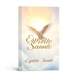 Book cover design featuring a radiant and inspiring representation of the Holy Spirit