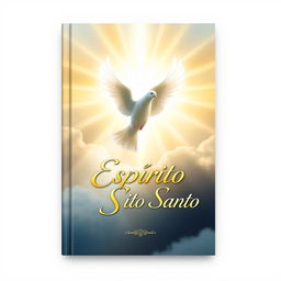 Book cover design featuring a radiant and inspiring representation of the Holy Spirit