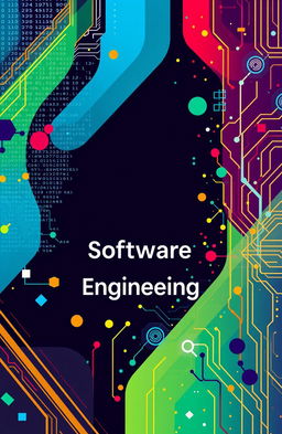 A vibrant and eye-catching cover picture design for a newly established software engineering department