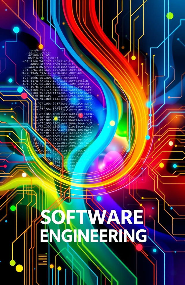 A vibrant and eye-catching cover picture design for a newly established software engineering department