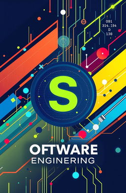 A vibrant and eye-catching cover picture design for a newly established software engineering department
