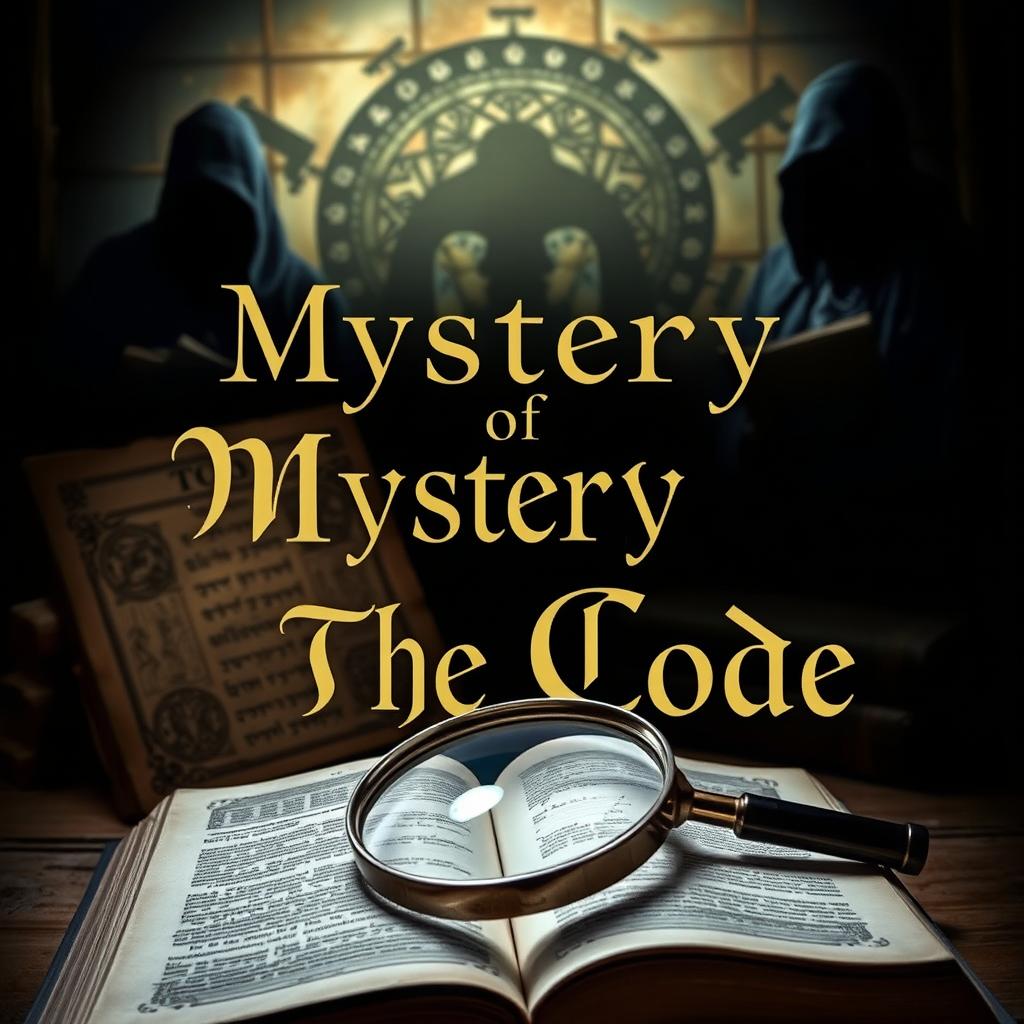 A captivating and mysterious novel cover for "Mystery of The Code