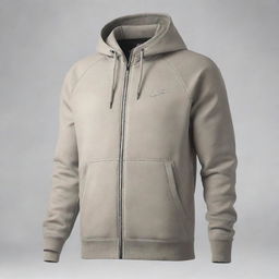 Create a unique jacket design inspired by the Nike tech fleece style, but distinctively different to avoid similarity.