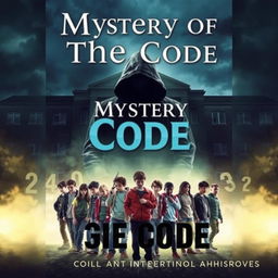 A thrilling and suspenseful novel cover for "Mystery of The Code