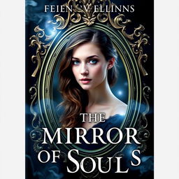 A captivating book cover for 'The Mirror of Souls', featuring elements of witches and vampires