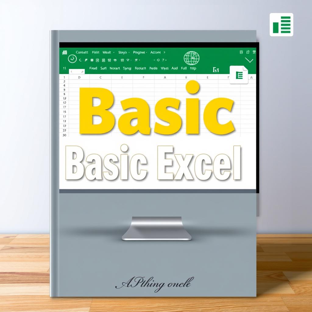 Cover design for a book titled "Basic Excel"