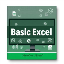 Cover design for a book titled "Basic Excel"