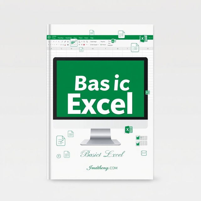 Cover design for a book titled "Basic Excel"