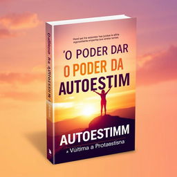 A captivating book cover for the title 'O Poder da Autoestima: De Vítima a Protagonista'