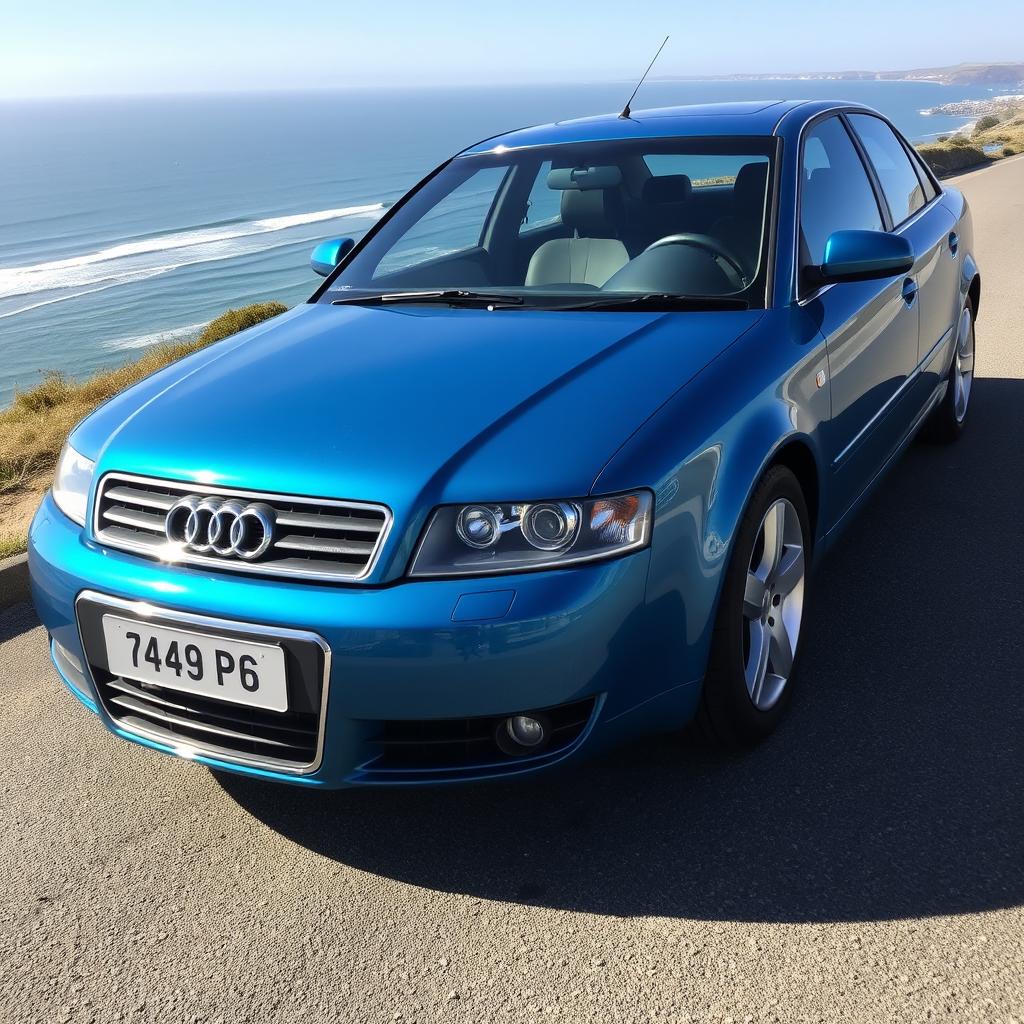 A stunning Ocean blue Audi A4 1