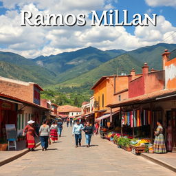 A picturesque scene featuring a charming town called Ramos Millan