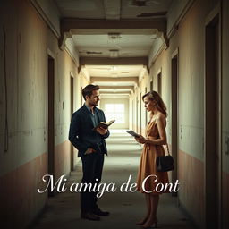 Poster for the movie titled "Mi amiga de Conta" featuring Ryan Gosling as Chadcilio, a student of Economics, and Emma Stone as a student of Accounting, both attending the Universidad de San Marcos in Peru