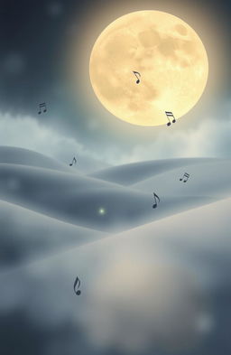 A captivating visual inspired by classical music and the enchanting composition "Clair de Lune" by Claude Debussy