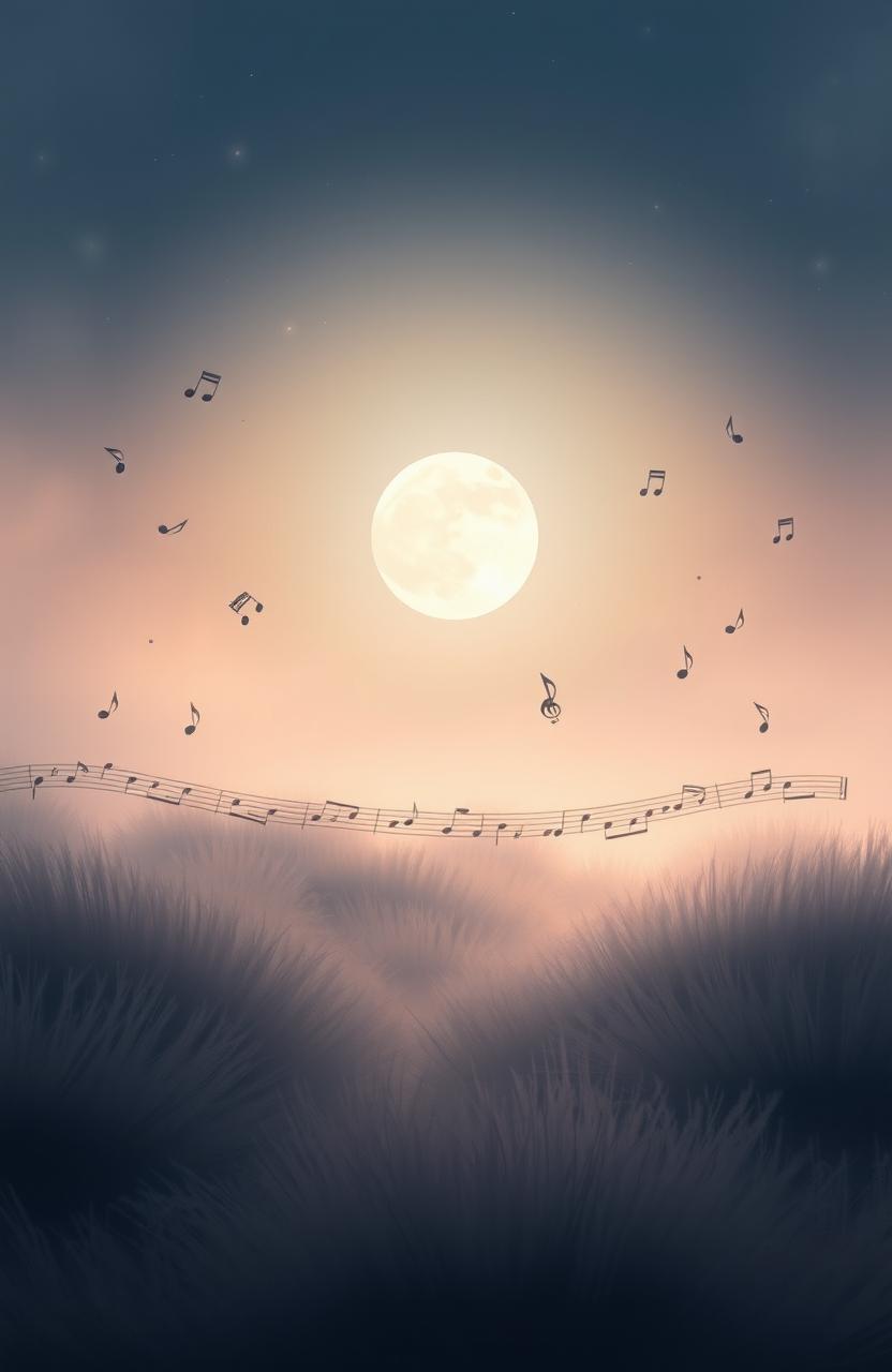 A captivating visual inspired by classical music and the enchanting composition "Clair de Lune" by Claude Debussy