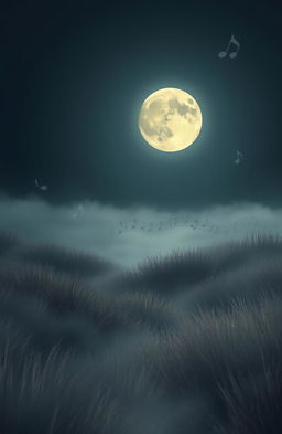 A captivating visual inspired by classical music and the enchanting composition "Clair de Lune" by Claude Debussy