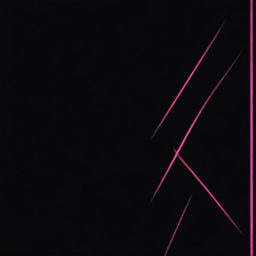 Design an album cover featuring a deep black background accented with electric pink lines, creating a contrast.