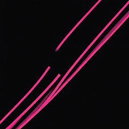 Design an album cover featuring a deep black background accented with electric pink lines, creating a contrast.