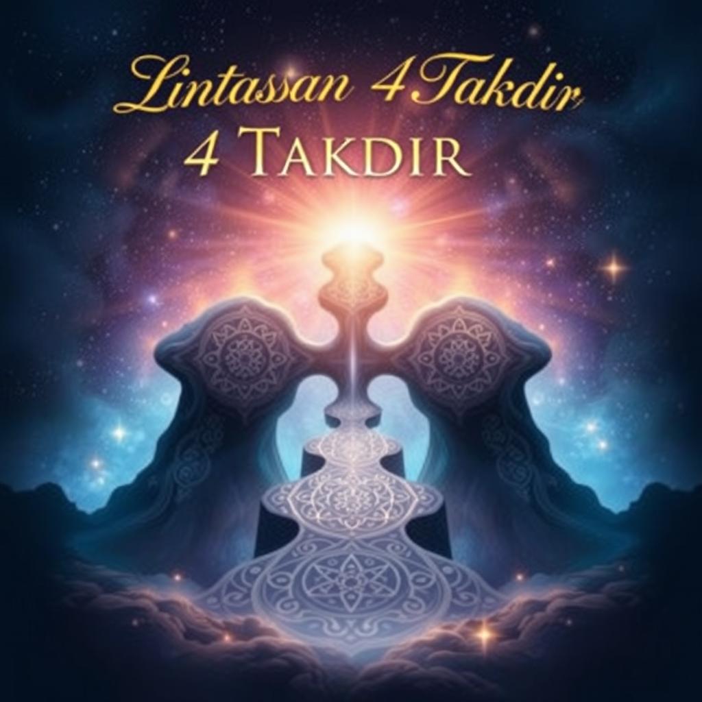 Cover art for a novel titled "Lintasan 4 Takdir"