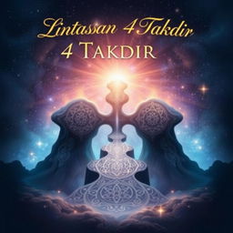 Cover art for a novel titled "Lintasan 4 Takdir"