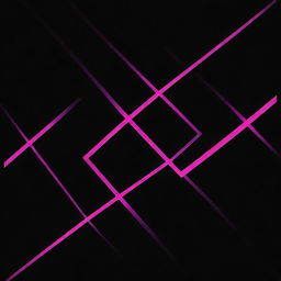 Design an album cover featuring a deep black background intersected by neon pink lines running both horizontally and vertically, creating a hypnotic geometric pattern.