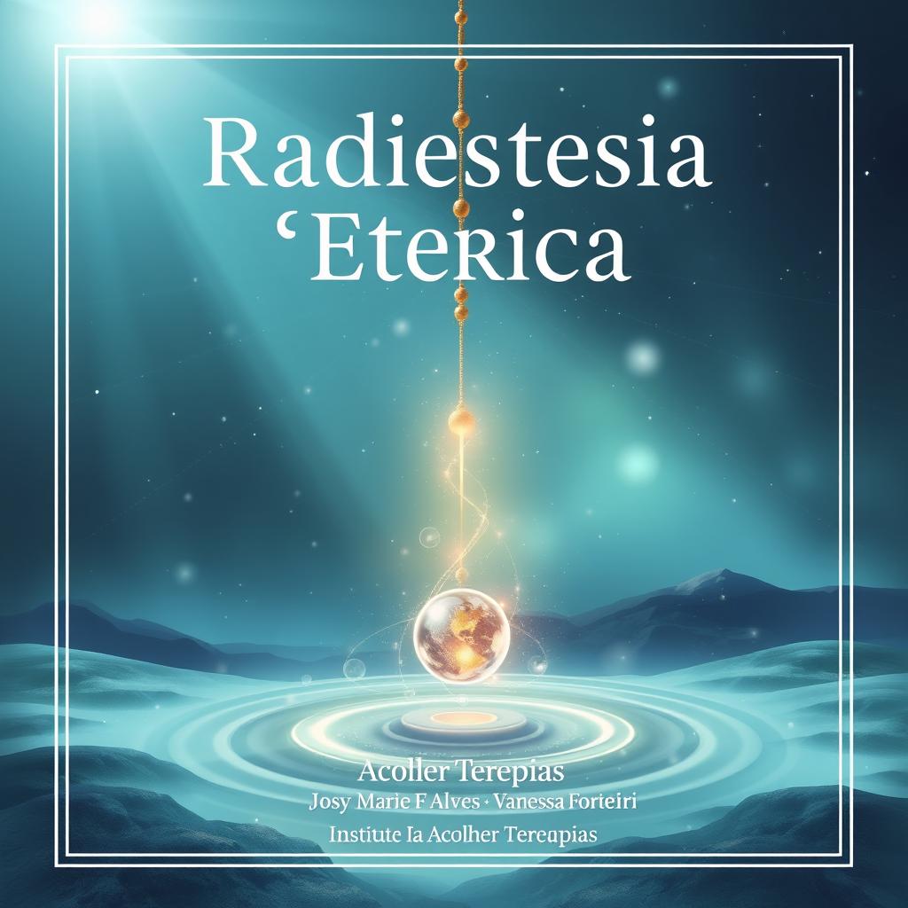 Cover illustration for a booklet titled 'Radiestesia Etérica'