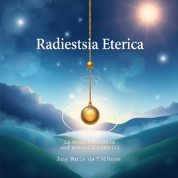 Cover illustration for a booklet titled 'Radiestesia Etérica'