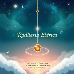 Cover illustration for a booklet titled 'Radiestesia Etérica'