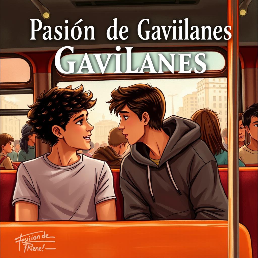 A captivating book cover for a novel titled "Pasión de Gavilanes"